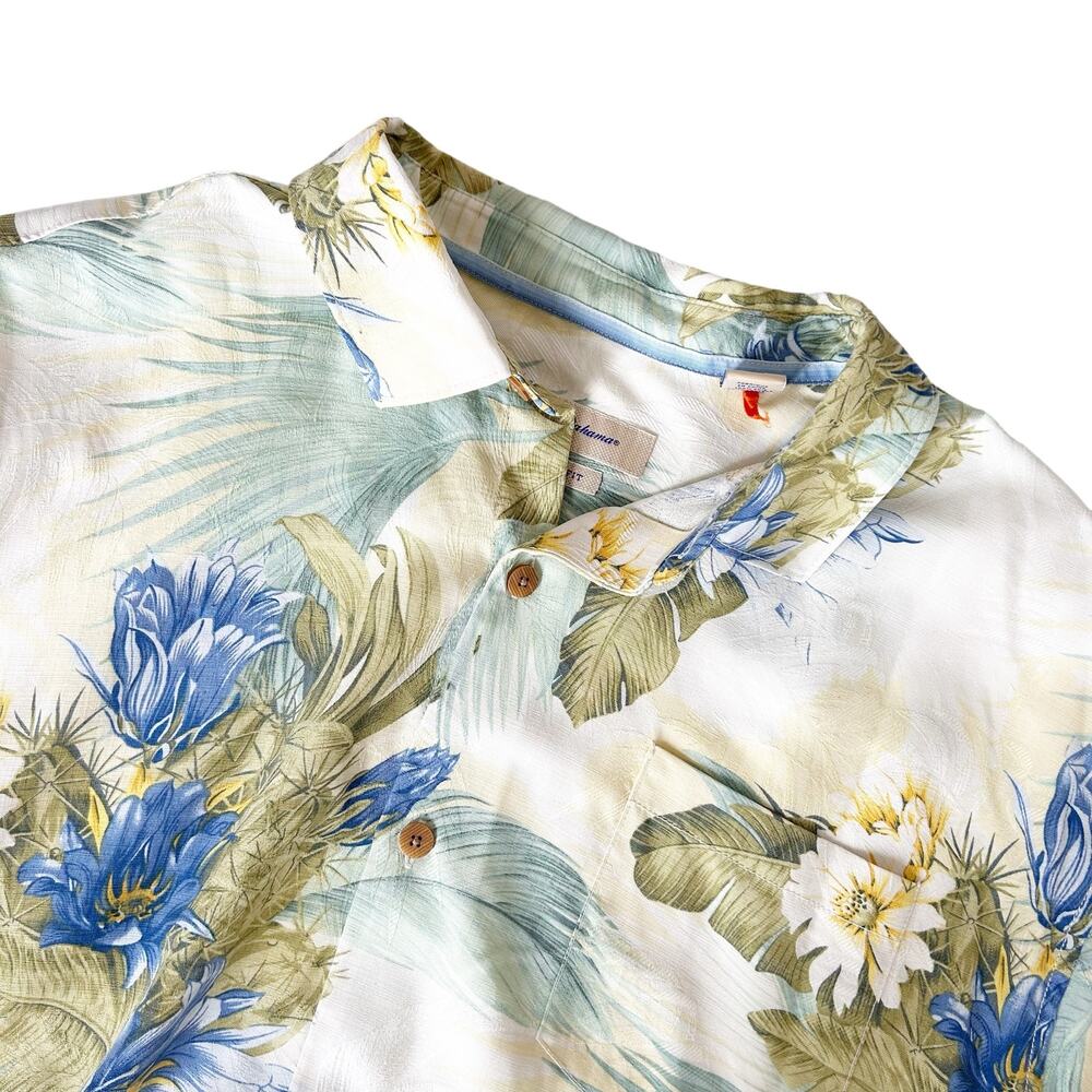 Tommy Bahama Floral Hawaiian Short Sleeve Button Down Sz XXL